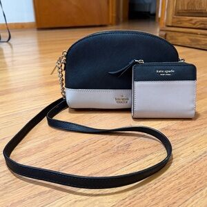 Kate Spade Cameron Street Hilli Purse & Madison Small L-Zip Wallet Set